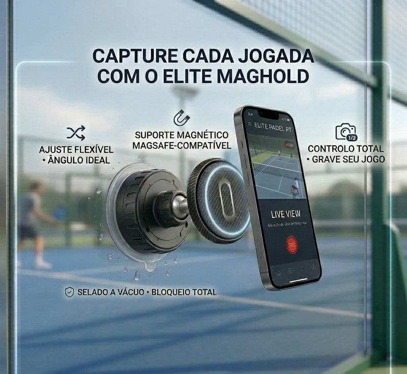 Elite MagHold | Suporte Magnético a Vácuo para Padel